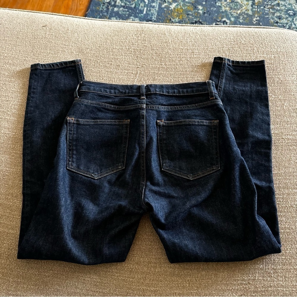 Everlane Size 26 Mid Rise Stretch Ankle Jeans Dark Wash - Picture 4 of 4